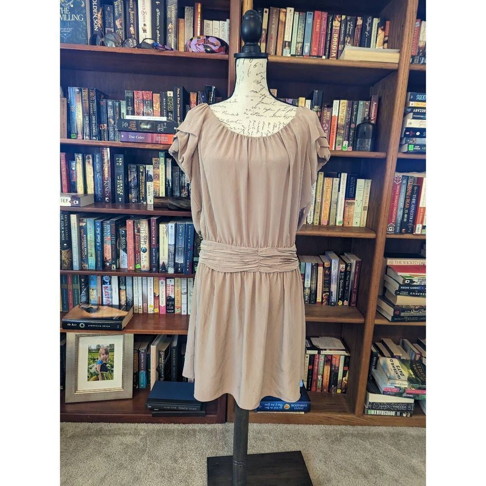 Comptoir Des Cotonniers Taupe Mini Dress